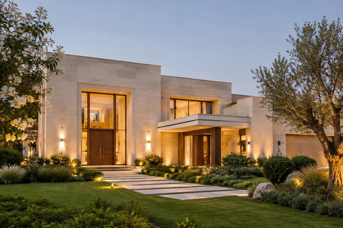 Modern villa exterior